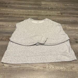 Grey sweatshirt, plus size 2x